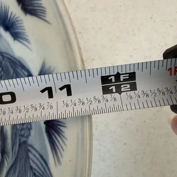 Chinese Antique Blue and White Light Blue Porcelain Bowl w/ Koi Goldfish Pattern - Picture 14 of 14